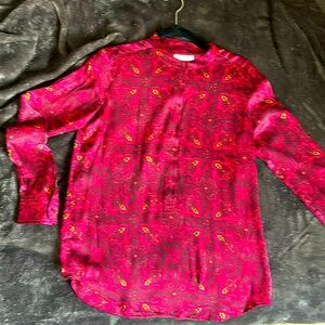 Euquipment Silk Henley  never worn